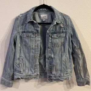 Distressed Old Navy Jean Jacket
